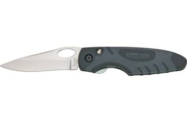 Image of Bear &amp; Son Sideliner Fold Knife, SS standard edge Blade, Black Zytel and black Kraton Handle BC7404