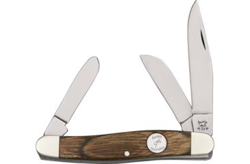Image of Bear &amp; Son Stockman Fold Knife, 1095 Carbon Steel clip, Heritage Walnut Handle BCC247