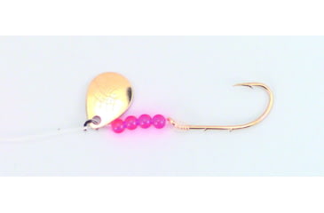 Image of BearPaw Flicker Snelled Hook, Baitholder, 8in Mono, Gold, Size 2, 6 per Pack, FGBH-2
