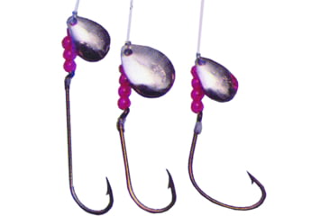 Image of BearPaw Flicker Snelled Hook, Long Shank, 8in Mono, Bronze, Size 8, 6 per Pack, FNLS-8