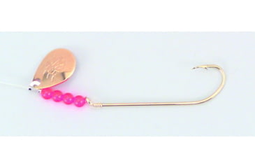 Image of BearPaw Flicker Snelled Hook, Long Shank, 8in Mono, Gold, Size 4, 6 per Pack, FGLS-4