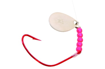 Image of BearPaw Flicker Snelled Hook, Wide Gap, Kahle Red, 12in Mono, Size 2/0, 6 per Pack, FNRWB-2/0
