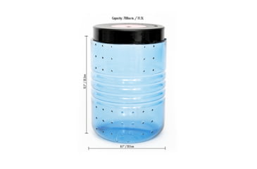 Image of BearVault Journey Bear Resistant Food Canister, Transparent Blue, 3 Gal, BV500