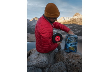 Image of BearVault Journey Bear Resistant Food Canister, Transparent Blue, 3 Gal, BV500