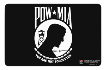 Image of BECK TEK, LLC TEKMAT TEKR17POWMIA POW/MIA Handgun Cleaning Mat 11x17x1/8