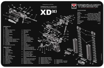 Image of BECK TEK, LLC TEKMAT TEKR17XDE Springfield XDE Handgun Cleaning Mat 11x17x1