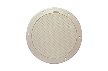 Image of Beckson Marine 6" Non-Skid Pry-Out Deck Plate - Beige 46451