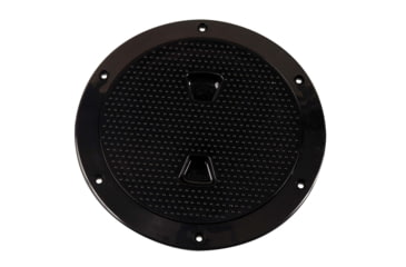 Image of Beckson Marine 6" Non-Skid Screw-Out Deck Plate - Black 46429