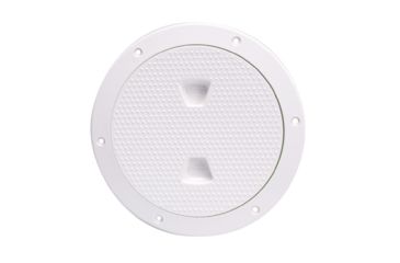 Image of Beckson Marine 6" Non-Skid Screw-Out Deck Plate - White 46431