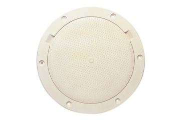 Image of Beckson Marine 8" Non-Skid Pry-Out Deck Plate - Beige 46457