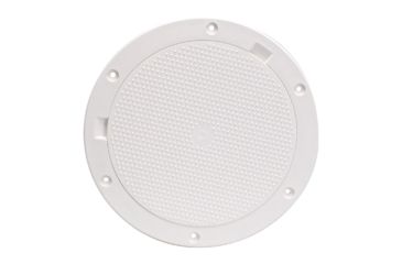 Image of Beckson Marine 8" Non-Skid Pry-Out Deck Plate - White 46458