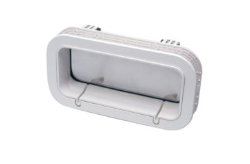 Image of Beckson Marine Drain Port - 4" x 14" x 1"-Depth - White/Clear 66527