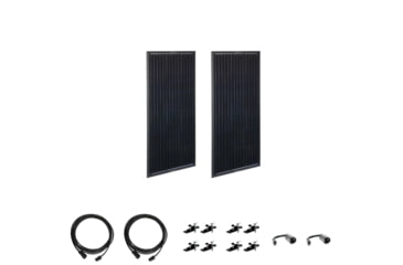Image of Zamp Solar Obsidian Series 200 Watt Solar Panel Kit, 2x100 watts, Black, One Size, ZSK1007