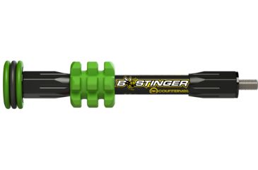 Image of Bee Stinger MicroHex Bow Stabilizer, Green, 6in MHX06GR