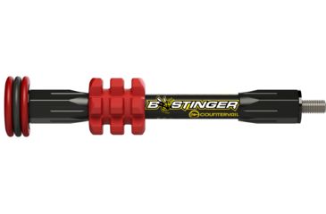 Image of Bee Stinger MicroHex Bow Stabilizer, Red, 6in MHX06RD