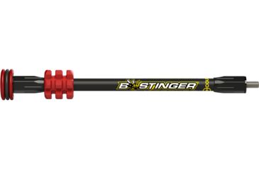 Image of Bee Stinger MicroHex Bow Stabilizer, Red, 10in MHX10RD