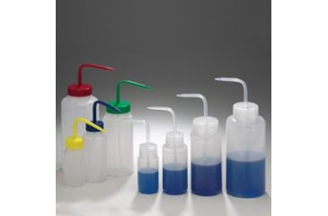 Image of Bel-Art Bottle Wash Wm Red Cap 250M F116250250, Pack