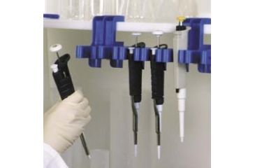 Image of Bel-Art PiRack Clamp-On Pipettor Holders, SCIENCEWARE 189540000 Pirack Triple (1 Clamp And 2 Extenders)