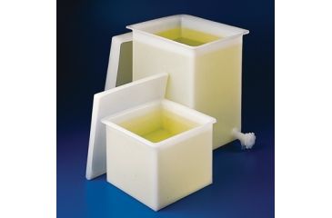 Image of Bel-Art Tank Pe Rect W/LID+FCT 15GLN H340950000