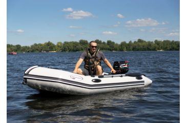 Image of Beluga Boats 10 Feet Inflatable Boat, 3 Person, Light Gray C-10FFDGREY