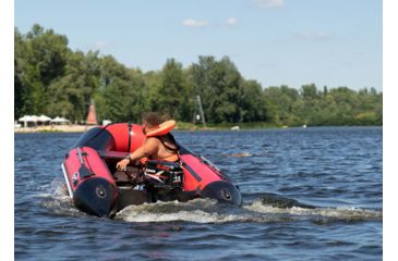 Image of Beluga Boats 12 Feet Inflatable Boat, 6 Person, Red/Black K-12RFDRED