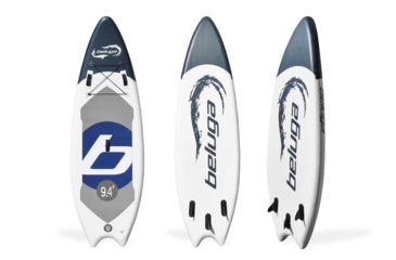 Image of Beluga Boats 9Ft 4In River Stand Up Inflatable Paddle Board, Slate Grey, BL94RB