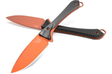 Image of Benchmade 15201OR Altitude Fixed Blade Knives, 3.08 in, CPM-S90V Steel, Hunting, Black Handle, 15201OR