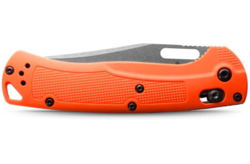 Image of Benchmade Hunt Taggedout Folding Knife, 3.5 in, CPM-154, Drop Point Blade, Grivory, Orange Handle, Reversible Tip-Up, 15535