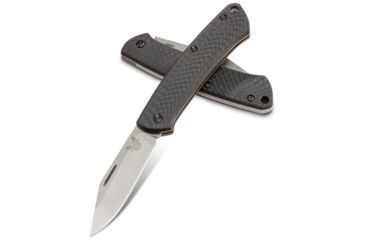 Image of Benchmade 318-2 Proper Folding Knife, 2.82in, CPM-S90V Steel, Clip-point Blade, Carbon, 318-2