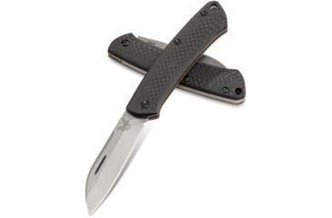 Image of Benchmade 319-2 Proper Folding Knife, 2.82in, CPM-S30V Steel, Sheepsfoot Blade, Carbon, 319-2