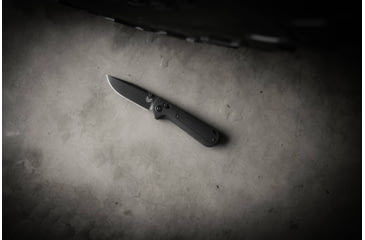 Image of Benchmade 430 Model Folding Knives, 3.55 in, CPM-D2 Steel, Folding Blade, Black Grivory Handle, Black/Black, 8.29inch, 430BK-02