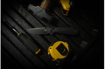 Image of Benchmade 430 Model Folding Knives, 3.55 in, CPM-D2 Steel, Folding Blade, Black Grivory Handle, Black/Black, 8.29inch, 430BK-02