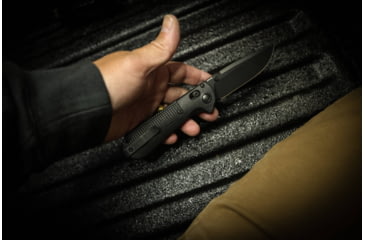 Image of Benchmade 430 Model Folding Knives, 3.55 in, CPM-D2 Steel, Folding Blade, Black Grivory Handle, Black/Black, 8.29inch, 430BK-02