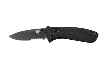 Image of Benchmade 527 Mini-Presidio Ultra Knife by Pardue Design w/ Combo Edge BT2 Blade &amp; Black Handle 527SBK