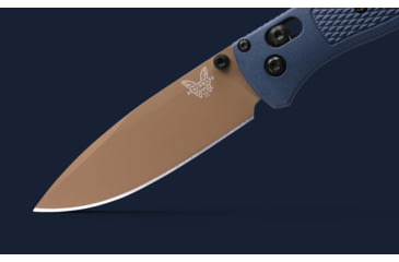 Image of Benchmade Bugout Folding Knife, 3.24, CPM-S30V (58-60), Drop-point, Crater Blue, 535FE-05