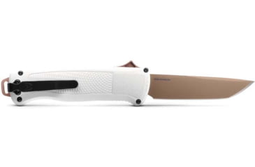 Image of Benchmade Shootout Automatic Folding Knife, 3.51in, CPM-CruWear, Tanto Blade, Cool Gray Handle, 5370FE-02