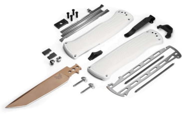 Image of Benchmade Shootout Automatic Folding Knife, 3.51in, CPM-CruWear, Tanto Blade, Cool Gray Handle, 5370FE-02