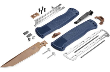 Image of Benchmade Shootout Automatic Folding Knife, 3.51in, CPM-CruWear, Tanto Blade, Crater Blue Handle, 5370FE-01