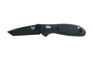 Image of Benchmade 557 Tanto Mini-Griptilian Folding Knife, Plain Edge/ BK1 Coated Blade 557BK