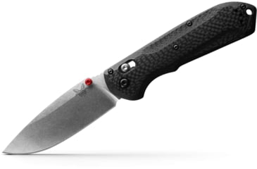 Image of Benchmade Freek Folding Knife, 3.6 in, CPM-S90V Steel, Every Day, Drop Point Blade, Carbon Fiber, Black Handle, 560-03