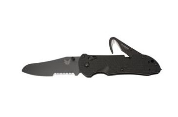 Image of Benchmade 915 Triage Triple Utility Tool Knife w/ Combo Edge BK Blade &amp; Black Handle 915SBK