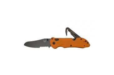 Image of Benchmade 915 Triage Triple Utility Tool Knife w/ Combo Edge BK Blade &amp; Safety Orange Handle 915SBK-ORG