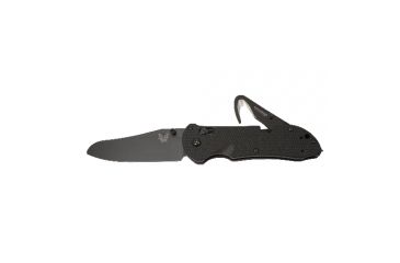 Image of Benchmade 915 Triage Triple Utility Tool Knife w/ Plain Edge BK Blade &amp; Black Handle 915BK