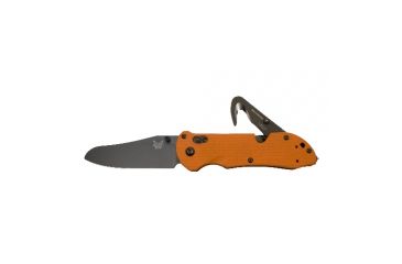 Image of Benchmade 915 Triage Triple Utility Tool Knife w/ Plain Edge BK Blade &amp; Safety Orange Handle 915BK-ORG