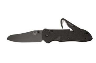 Image of Benchmade 915 Triage Triple Utility Tool Knife w/ Plain Edge BK Blade &amp; Black Handle 915BK