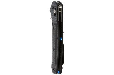 Image of Benchmade 940 Blue Class Folding Knife, Plain Edge/ Satin Finish CPM-S90V Blade/ Carbon Fiber Handle Scales 940-1