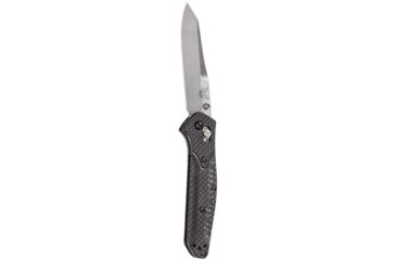 Image of Benchmade 940 Blue Class Folding Knife, Plain Edge/ Satin Finish CPM-S90V Blade/ Carbon Fiber Handle Scales 940-1