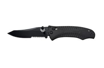 Image of Benchmade 950 Rift Knife by Osborne Design w/ Combo Edge Blade &amp; Black G10 Handle 950SBK-1