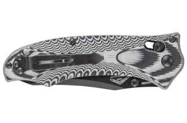 Image of Benchmade 950 Rift Knife by Osborne Design w/ Combo Edge BK1 Coated Blade, Black &amp; Charcoal Handle