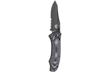 Image of Benchmade 950 Rift Knife by Osborne Design w/ Combo Edge BK1 Coated Blade, Black &amp; Charcoal Handle
